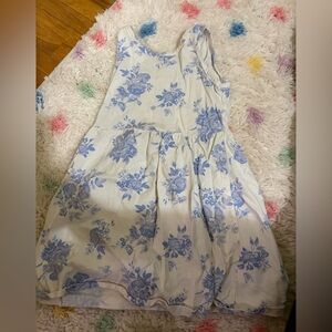 H&M Kids Casual Dress - White and Blue Floral